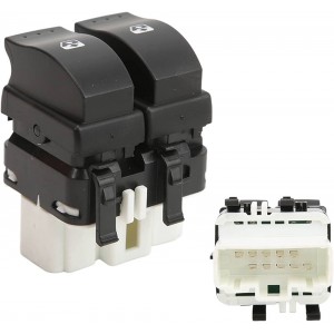 Renault Megane 2 Uyumlu OEM Ön Sol Cam Açma Butonu Çiftli - (HB&SEDAN) 2002 2010 