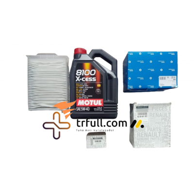  Renault Megane 2 1.5 DİZEL Uyumlu Motul Yağ ve Filtre Seti 2002 - 2010 - HB&SEDAN