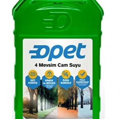 Opet 4 Mevsim Cam Suyu 1 LİTRE Opet 4 Mevsim Cam Suyu 1 LİTRE
