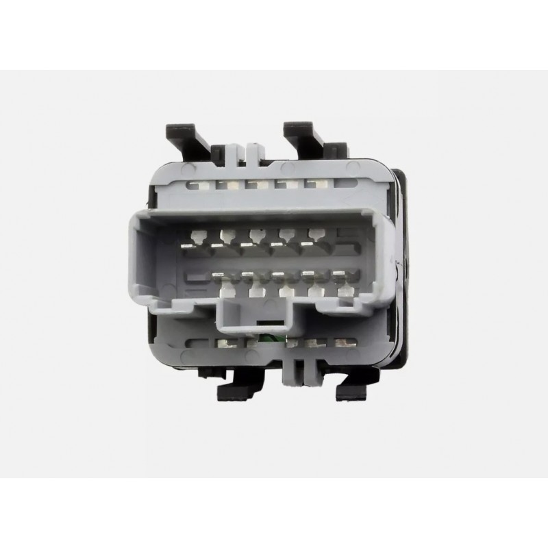 Renault Megane 2 Uyumlu OEM Ön Sol Cam Açma Butonu Çiftli GRİ - (HB&SEDAN) 2002 2010