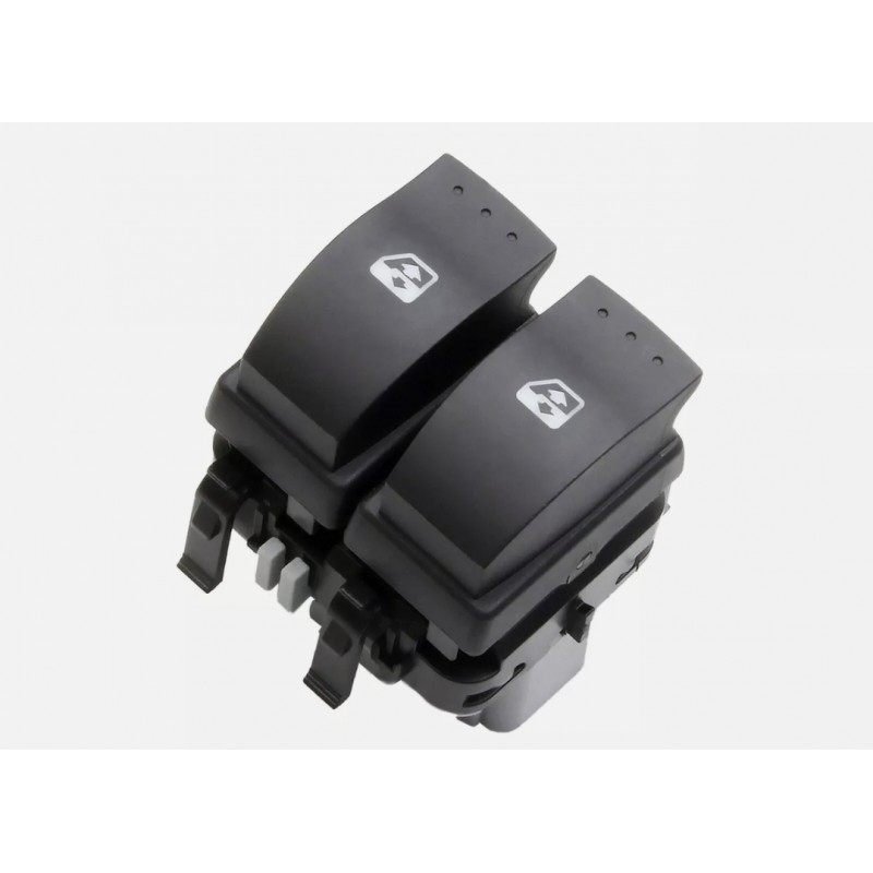 Renault Megane 2 Uyumlu OEM Ön Sol Cam Açma Butonu Çiftli GRİ - (HB&SEDAN) 2002 2010