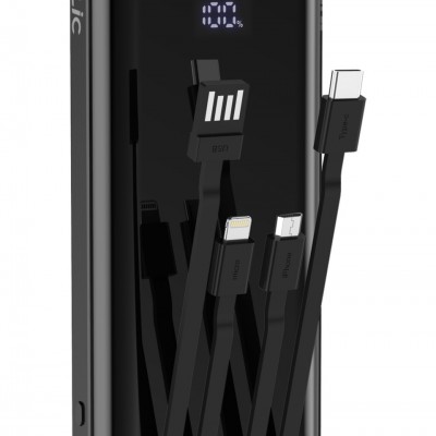 Blıc Bpb3 10.000 mAh LCD Ekranlı Powerbank | 3in1 Dahili Kablolu, 2.1A, Usb-A & Usb-C Girişli Blıc Bpb3 10.000 mAh LCD Ekranlı Powerbank | 3in1 Dahili Kablolu, 2.1A, Usb-A & Usb-C Girişli