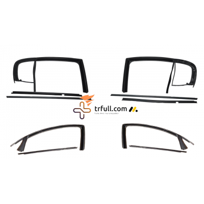 Renault Megane 2 Uyumlu Toplam 4 Kapı Çerçeve Fitil Seti 2002 - 2010 - HB&SEDAN  Renault Megane 2 Uyumlu Toplam 4 Kapı Çerçeve Fitil Seti 2002 - 2010 - HB&SEDAN