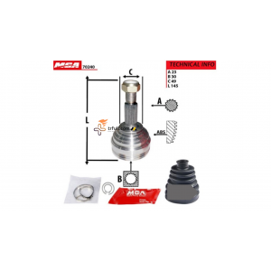 Renault Megane 2 Uyumlu Aks Kafası - HB&SEDAN - 2002 2010