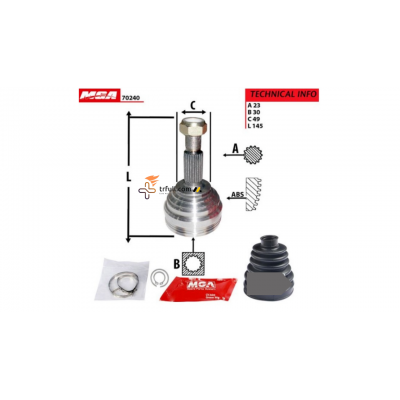 Renault Megane 2 Uyumlu Aks Kafası - HB&SEDAN - 2002 2010