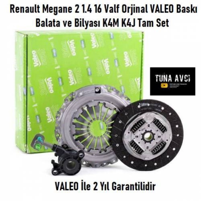 Renault Megane 2 Orjinal 1.4 16 Valf Baskı Balata ve Bilyası K4M K4J (HB&SEDAN)2002 2010