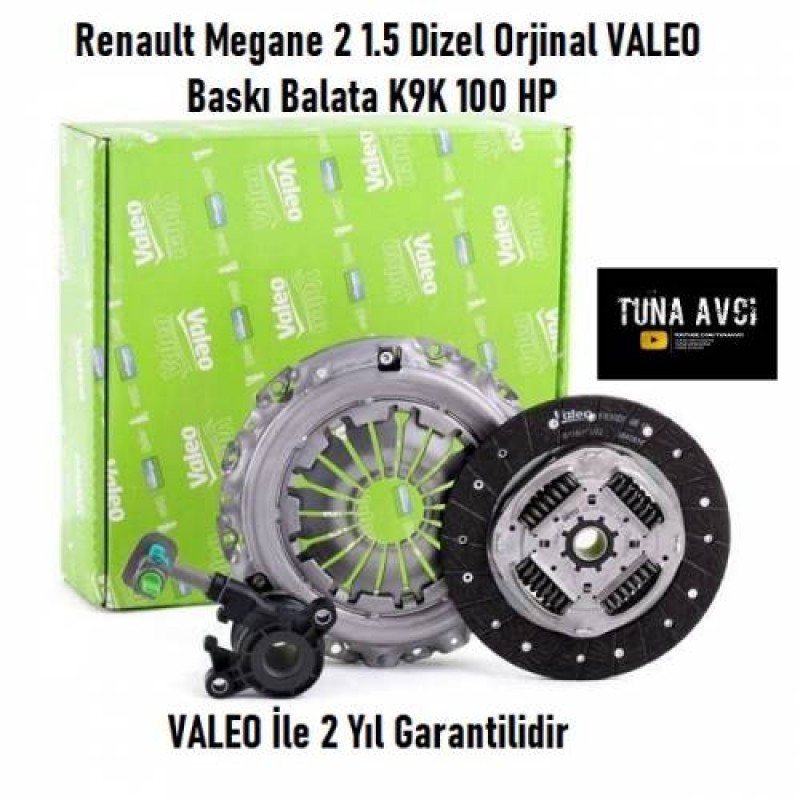 Renault Megane 2 Orjinal VALEO 1.5 DİZEL Baskı Balata K9K 100 HP