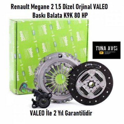 Renault Megane 2 Orjinal VALEO 1.5 DİZEL Baskı Balata K9K 80 HP Renault Megane 2 Orjinal VALEO 1.5 DİZEL Baskı Balata K9K 80 HP
