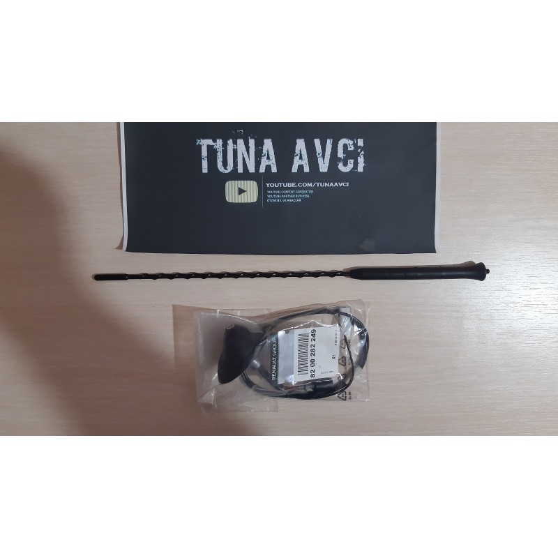 Renault Megane 2 Uyumlu Orjinal MAİS Tavan Anten Yuvası ve Anteni - FULL SET - 2002 - 2010