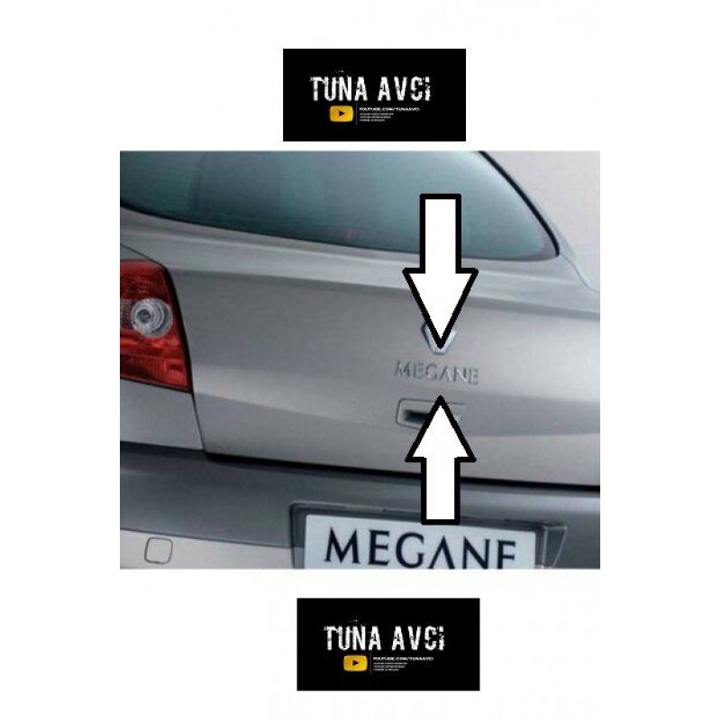 Renault Megane 2 HB ve SEDAN Uyumlu Bagaj Sağ Alt Yazısı - TRM YAPIŞKANLI - 2002 - 2010