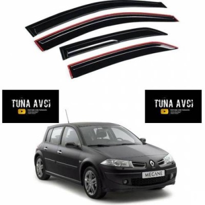 Renault Megane 2 HB Uyumlu 4 Kapı Cam Rüzgarlığı - 3M KENDİNDEN BANTLI 2002 2010 Renault Megane 2 HB Uyumlu 4 Kapı Cam Rüzgarlığı - 3M KENDİNDEN BANTLI 2002 2010
