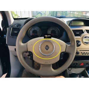 Renault Megane 2 Uyumlu FAZ 2 Direksiyon Halkası Krom Renk (HB&SEDAN) 