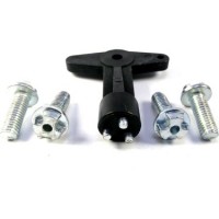 Renault Megane 2 Dinamik Jant Açma Anahtarı ve Vidaları TAM SET - 2002 - 2010 HB&SEDAN