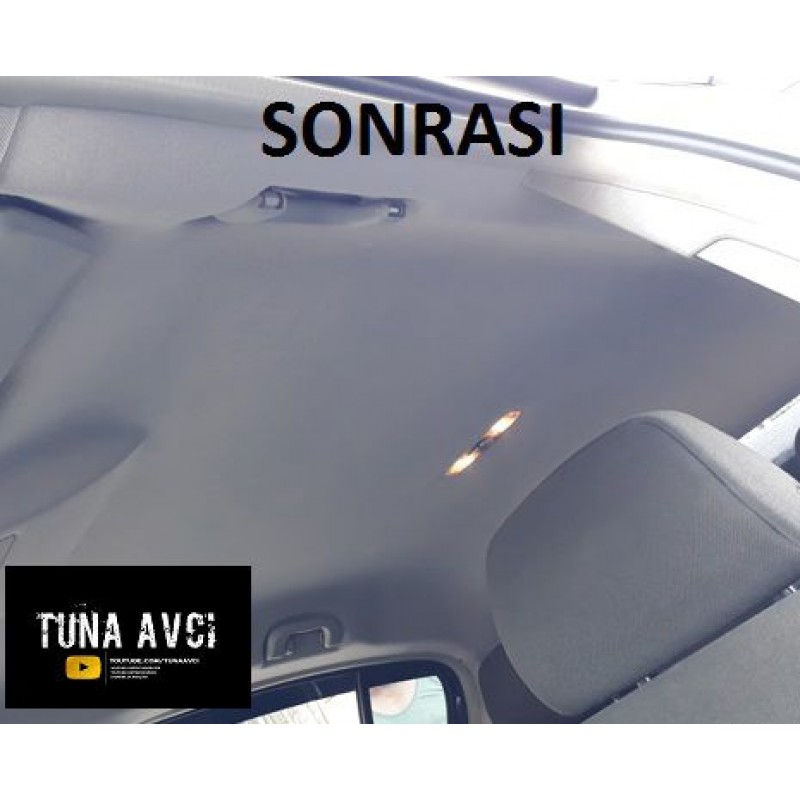 RENAULT MEGANE 2 UYUMLU TAVAN DÖŞEMESİ + BÜYÜK YAPIŞTIRICI + FIRÇA + SÖKME APARATI + BEJ 2002 2010