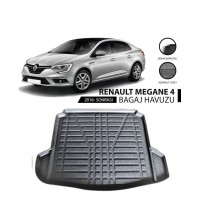 Renault Megane 4 Sedan Uyumlu 3D Bagaj Havuzu - (2016 - 2022)