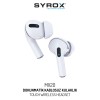 Syrox MX20 Bluetooth Kulakiçi Kulaklık - Yeni Nesil BEYAZ Renk