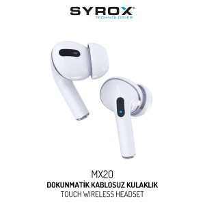 Syrox MX20 Bluetooth Kulakiçi Kulaklık - Yeni Nesil BEYAZ Renk Syrox MX20 Bluetooth Kulakiçi Kulaklık - Yeni Nesil BEYAZ Renk